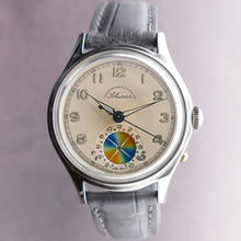 Load image into Gallery viewer, Vintage Stainless Steel Abercrombie &amp; Fitch Solunar Made by Heuer