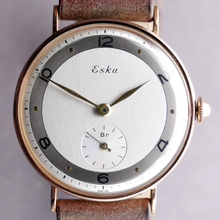 Load image into Gallery viewer, Eska 18K Rose Gold Art Deco Vintage Wristwatch