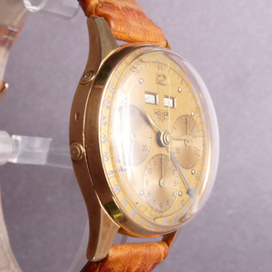 Heuer Solid Gold Chronograph Pushers