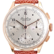 Load image into Gallery viewer, Breitling Premier 787 18K Rose Gold 1946 Vintage Chronograph Watch
