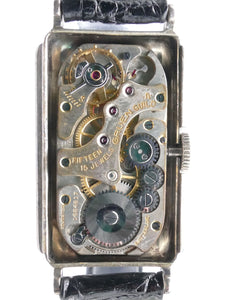 Gruen-Alpina Techni-Quadron Sterling Silver Doctor's Watch