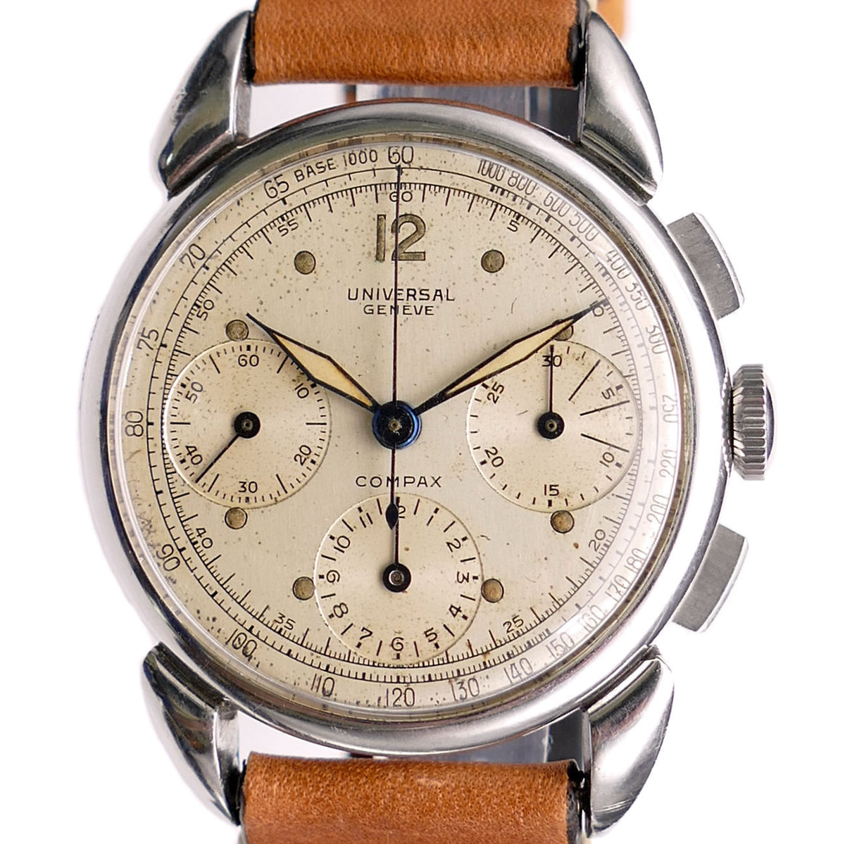 Boîtier Universal Genève Compax Chronograph 22495 Cal. 287 - État Neuf Des Années 40