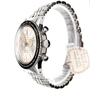 Wittnauer Vintage World Time Chronograph Watch Globemaster