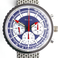Load image into Gallery viewer, Bulova Stars and Stripes 1979 Vintage Chronograph with Original Milanese Bracelet