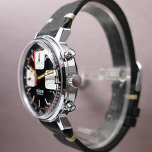 Load image into Gallery viewer, Near Mint LeJour 1970s Vintage Chronograph Watch Monnin Reverse Panda Large 38mm 