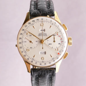 Angelus Chronodato Large 38mm Triple Date Chronograph