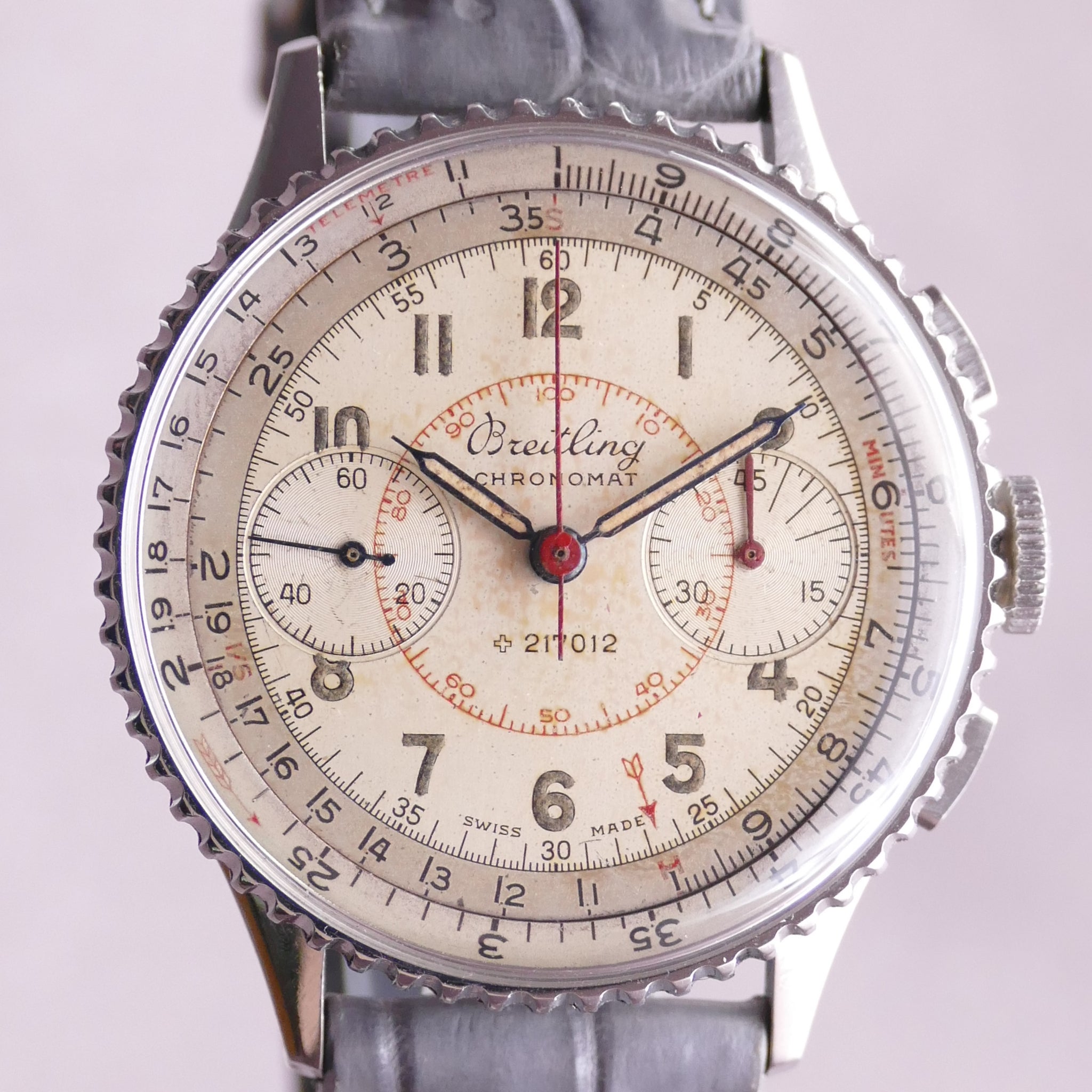 Breitling Chronomat 769 Stainless Steel Circa 1946 Chronograph Watch Timeplex