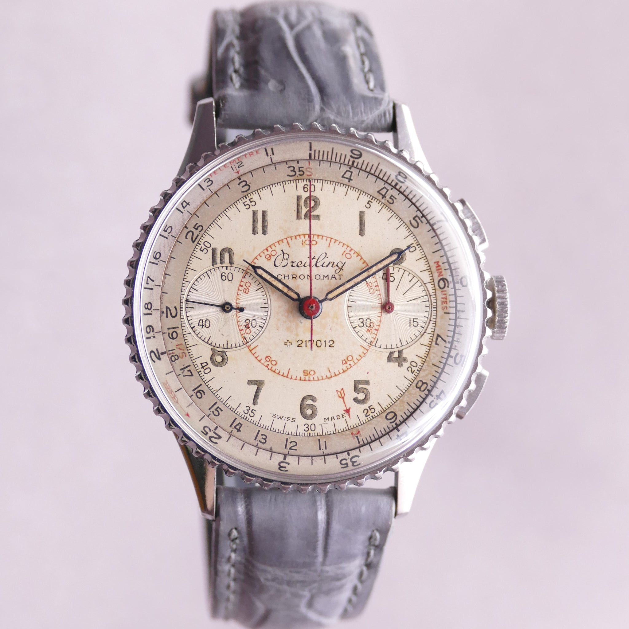 Breitling Chronomat 769 Stainless Steel Circa 1946 Chronograph Watch Timeplex