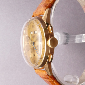 Heuer Solid Gold Chronograph Crown