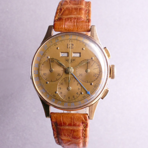 1950s Heuer Vintage Chronograph in Solid Gold