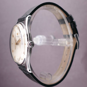 Side/Crown View Omega Jumbo Vintage Dress Watch Ref. 2458