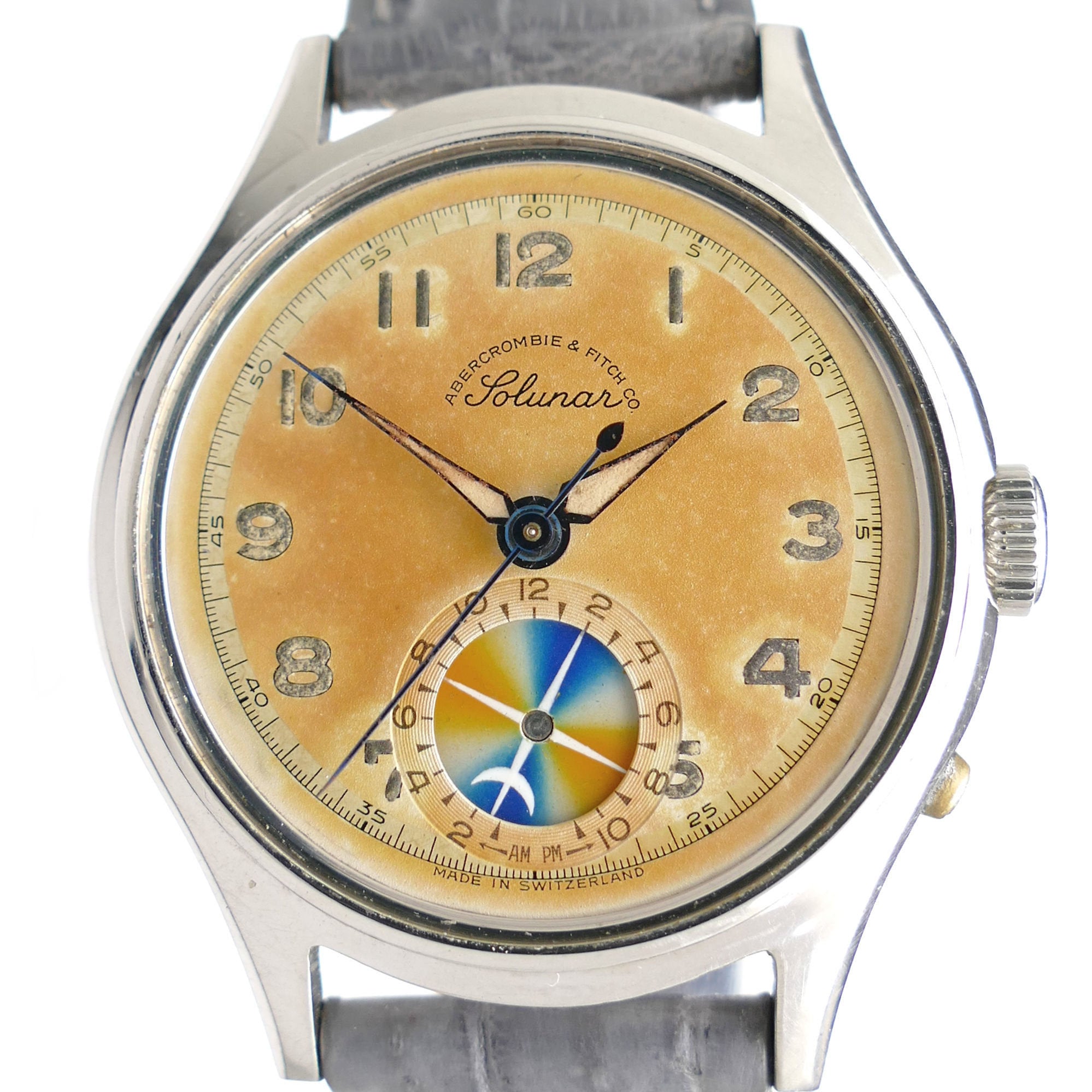 Abercrombie and fitch solunar online vintage watch