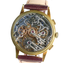 Load image into Gallery viewer, Angelus Chronodato Large 38mm Solid 18K Gold Triple Date Chronograph