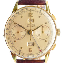 Load image into Gallery viewer, Angelus Chronodato Large 38mm Solid 18K Gold Triple Date Chronograph