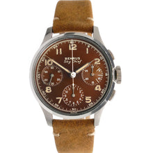 Load image into Gallery viewer, Benrus Sky Chief Brown Dial Vintage Chronograph Watch