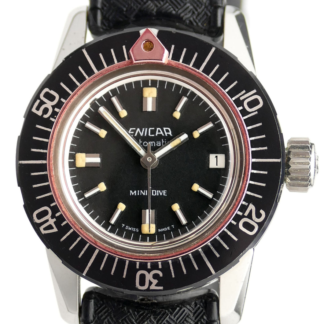 Enicar Mini-Dive Sherpa 300 Vintage Automatic Dive Watch with Tropic Strap
