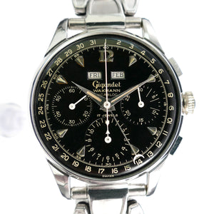 Gigandet Wakmann 2995 2002 Datic Valjoux 72c Triple Date Chronograph Watch
