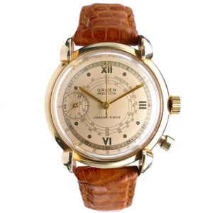 Vintage Doctor's Watch Gruen Chrono-Timer 14K Gold Watch - Pulsations