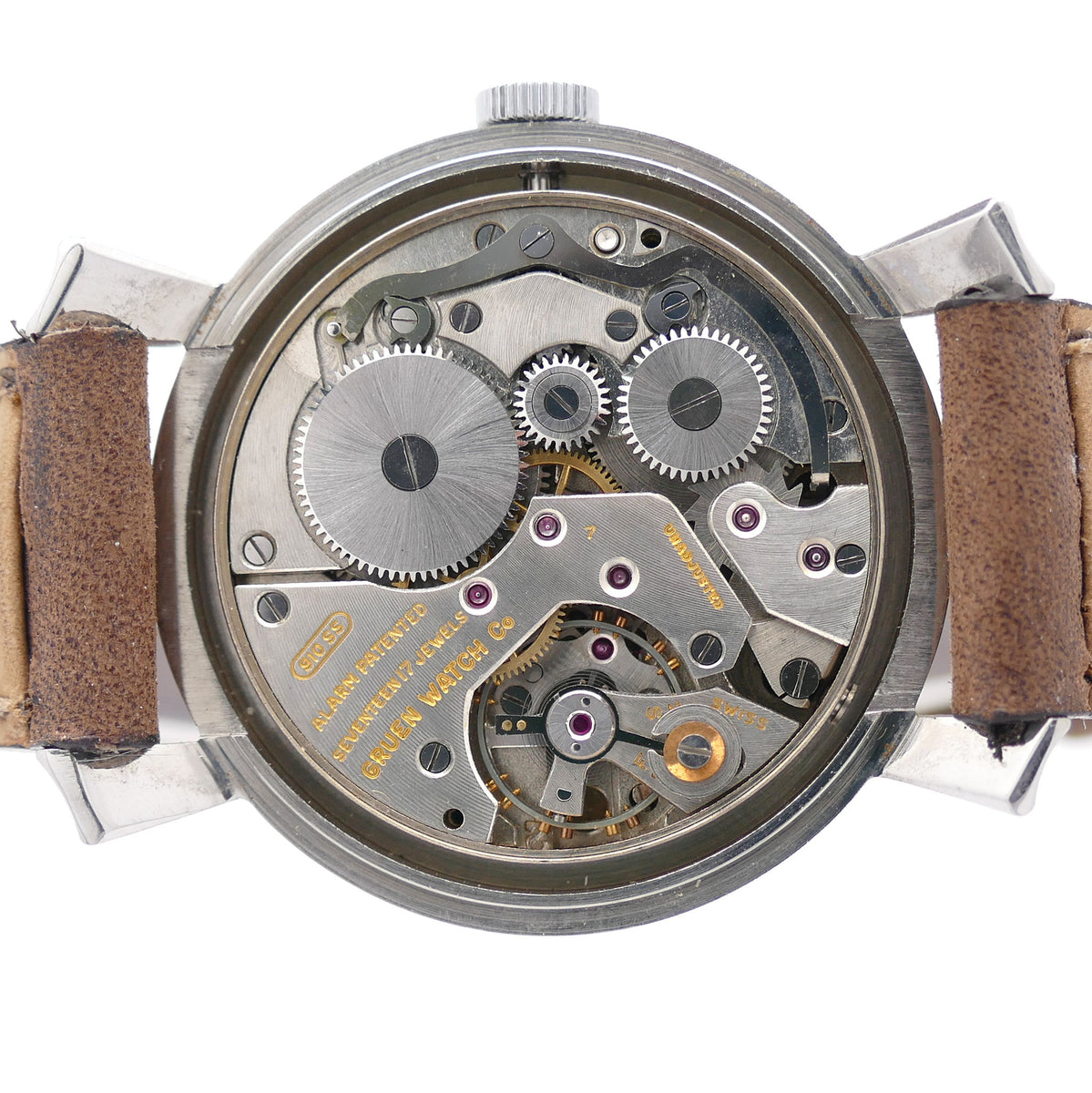 Gruen Precision 35mm Alarm Watch 910 SS – Timeplex