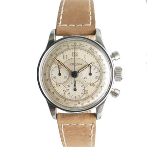 Lemania 163 Near Mint Vintage Chronograph with CH27 C12 (Omega 321) manual wind movement.