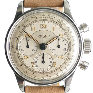 Lemania 163 Near Mint Vintage Chronograph with CH27 C12 (Omega 321) manual wind movement.