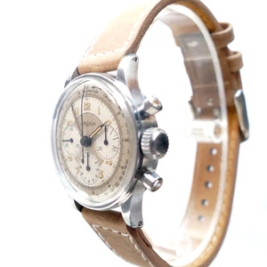 Lemania 163 Near Mint Vintage Chronograph with CH27 C12 (Omega 321) manual wind movement.