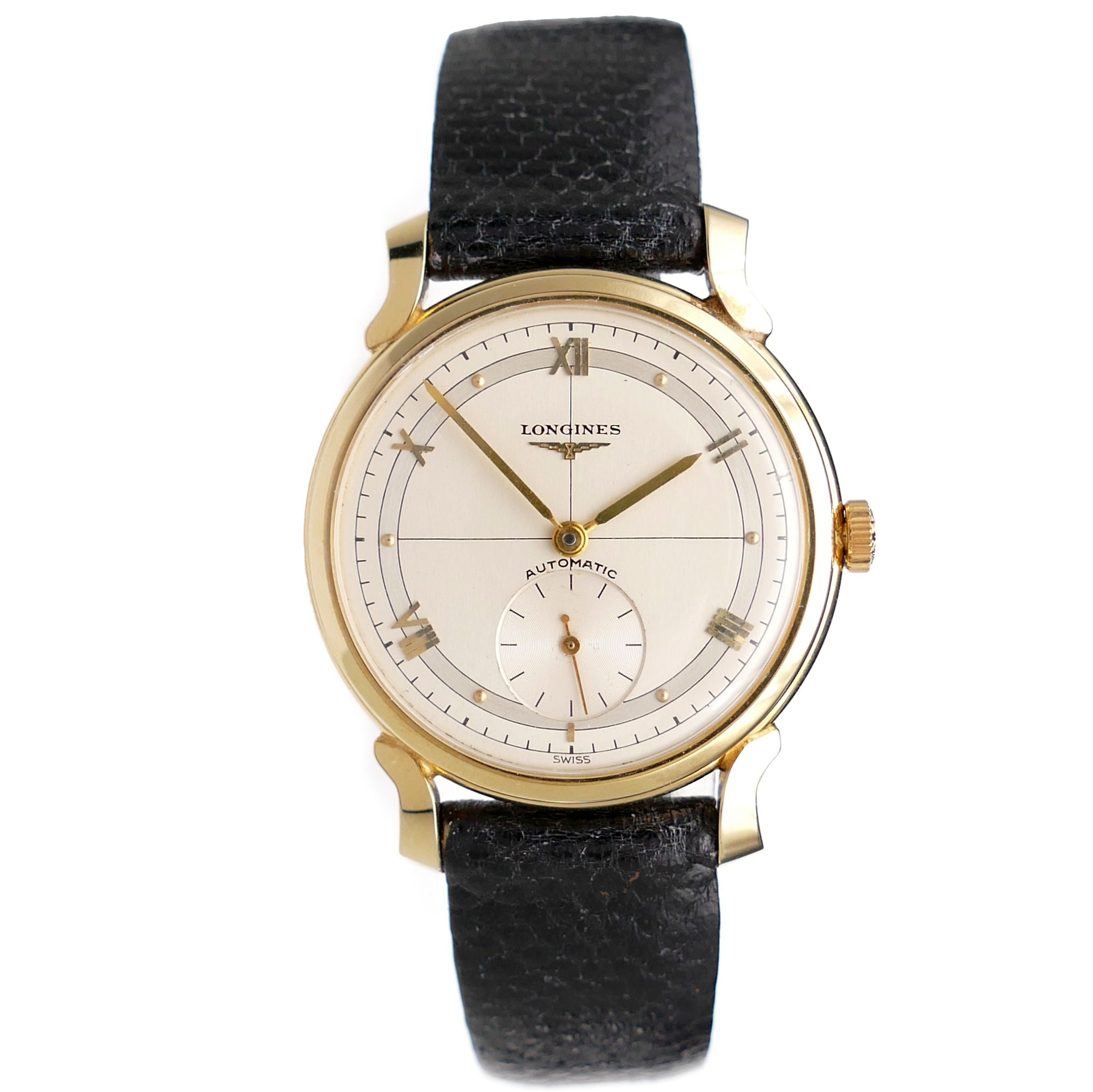 Longines 14K Automatic Dress Watch LK29 Circa 1952 Timeplex Longines 14K Automatic Dress Watch LK29 Circa 1952 Timeplex