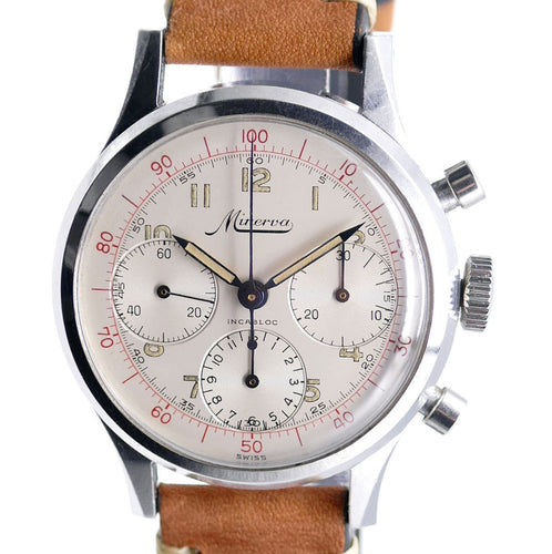 Minerva VD-712 Decimal Chronograph - Front View
