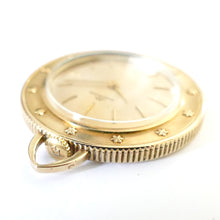 Load image into Gallery viewer, Movado signed crown 14K Gold Saint Christopher Coin Edge Watch