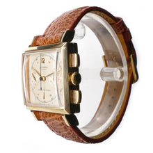 Load image into Gallery viewer, Universal Geneve 12105 Vintage 18K Solid Gold Square Chronograph Watch