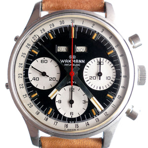 Wakmann 71.1309.70 Reverse Panda Dial Chronograph