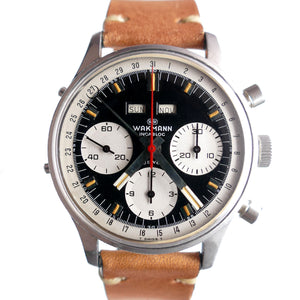  Wakmann 71.1309.70 Reverse Panda Dial Chronograph