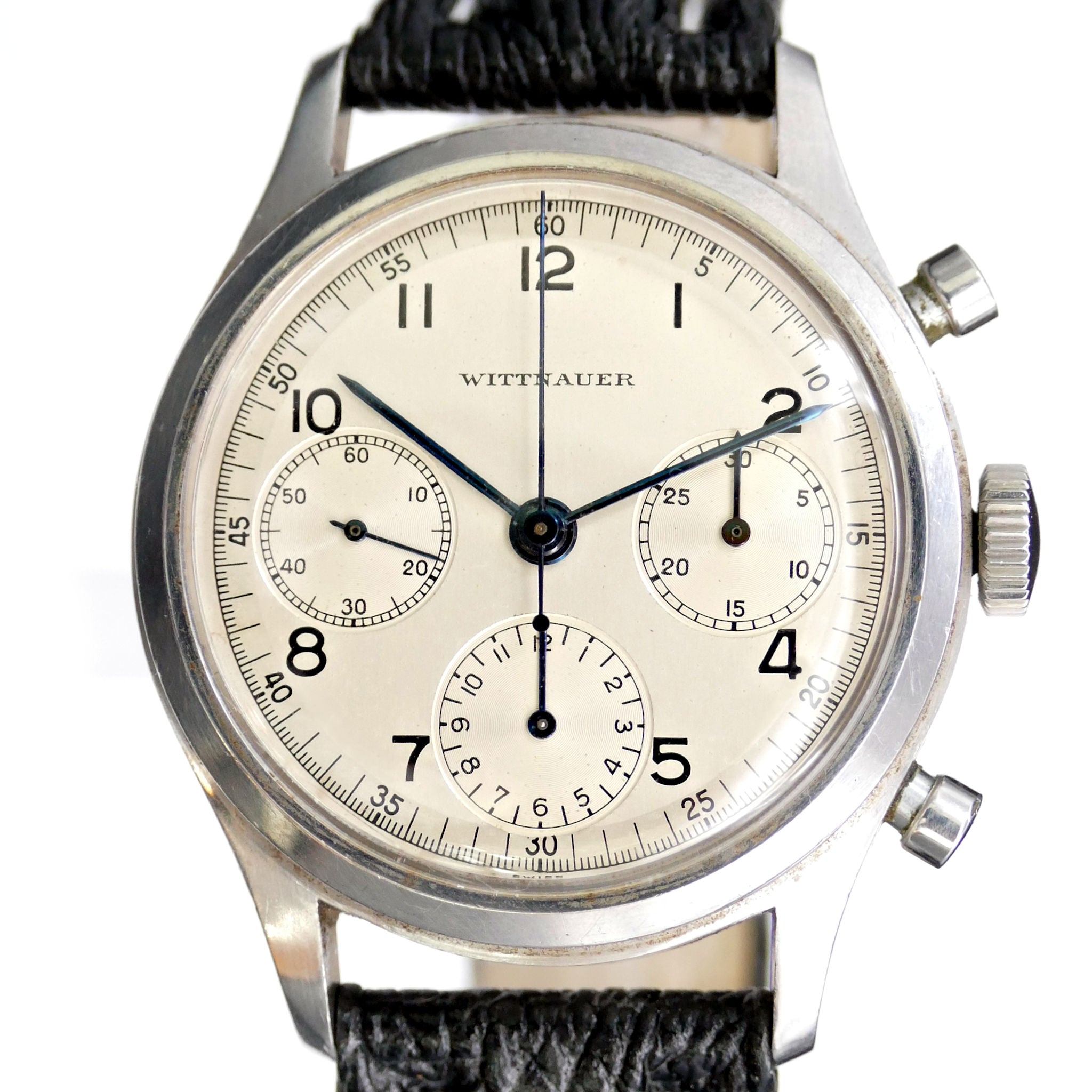 Wittnauer Large Steel Chronograph Valjoux 71
